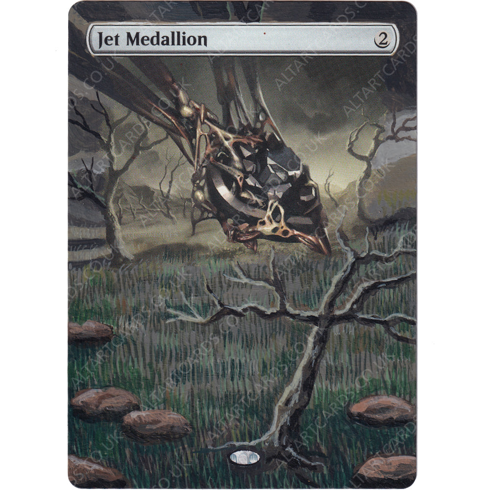 Altered Art - Jet Medallion