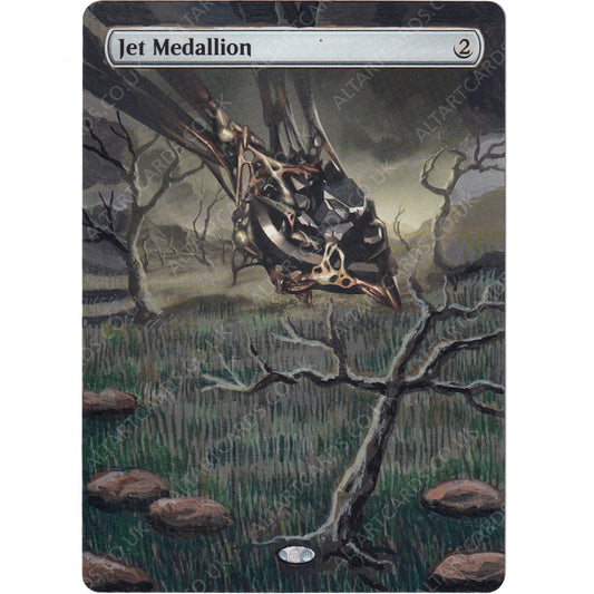 Altered Art - Jet Medallion