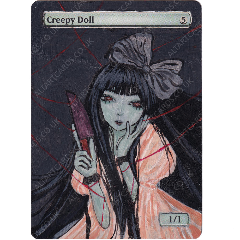 Altered Art - Creepy Doll