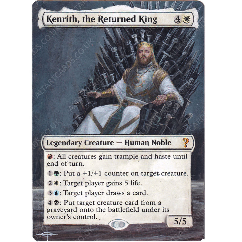 Altered Art - Kenrith, the Returned King