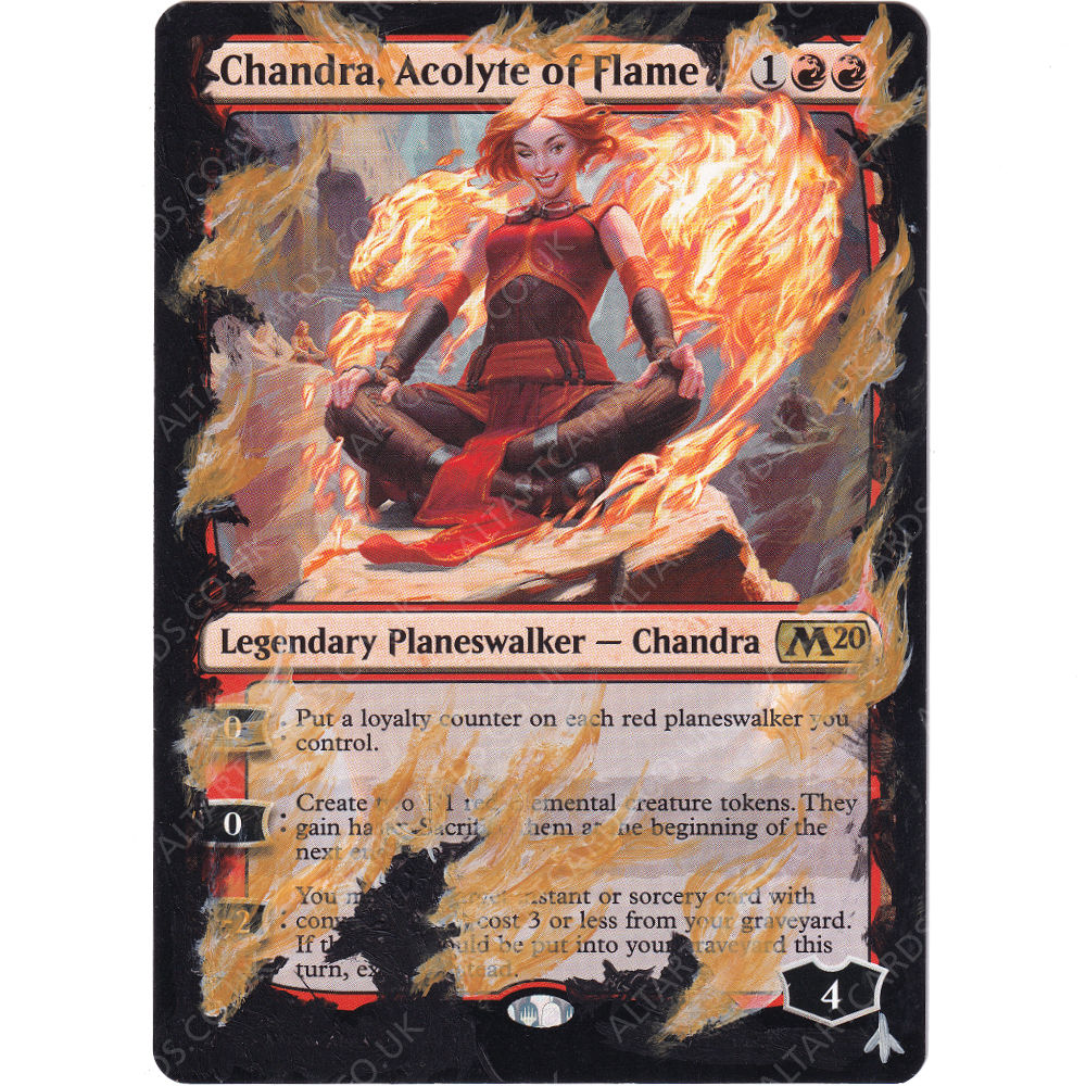 Altered Art - Chandra, Acolyte of Flame