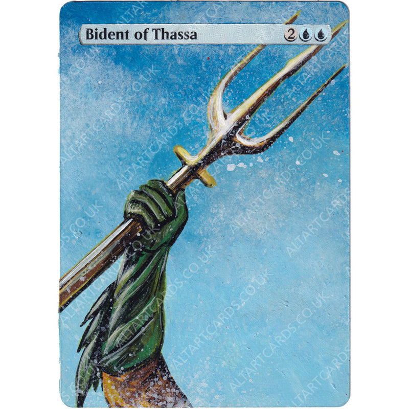 Altered Art - Bident of Thassa