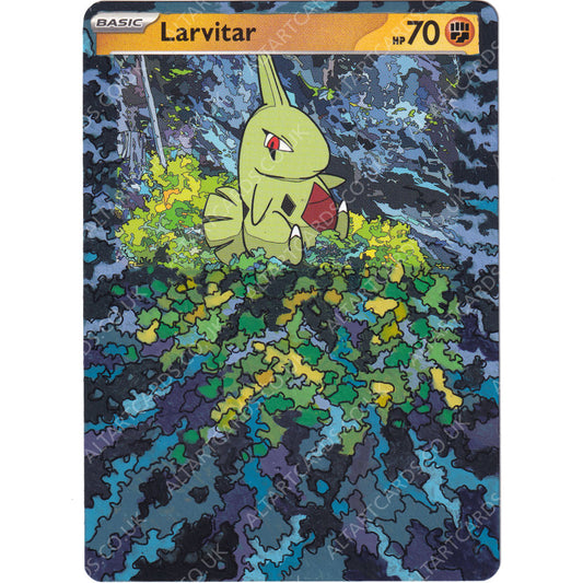 Altered Art - Pokemon Larvitar
