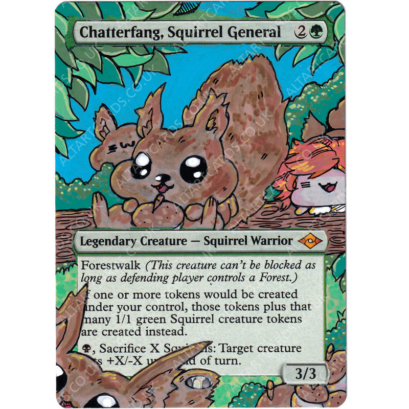 Altered Art - Chatterfang, Squirrel General