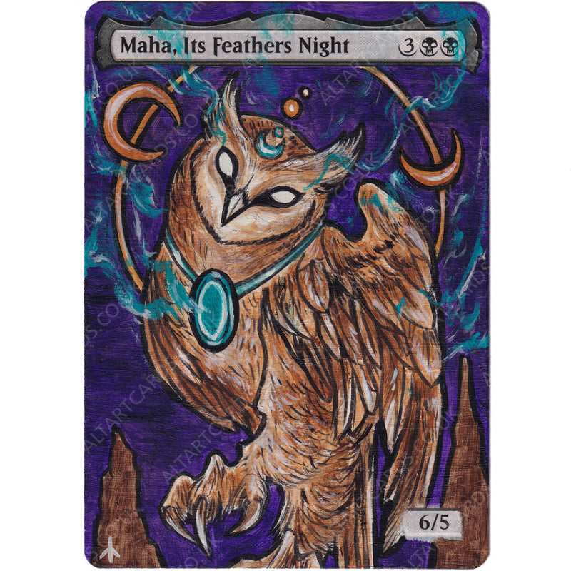 Altered Art - Maha, Its Feathers Night