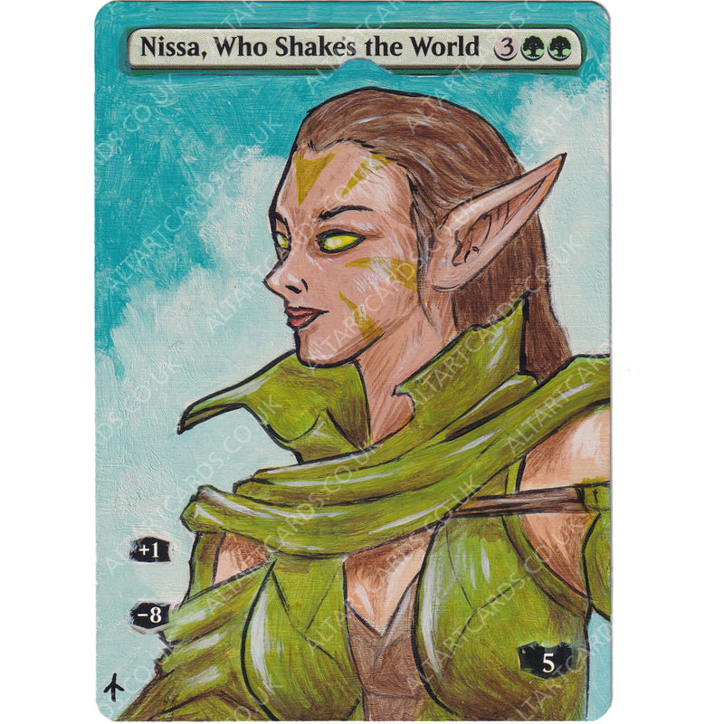 Altered Art - Nissa, Who Shakes the World