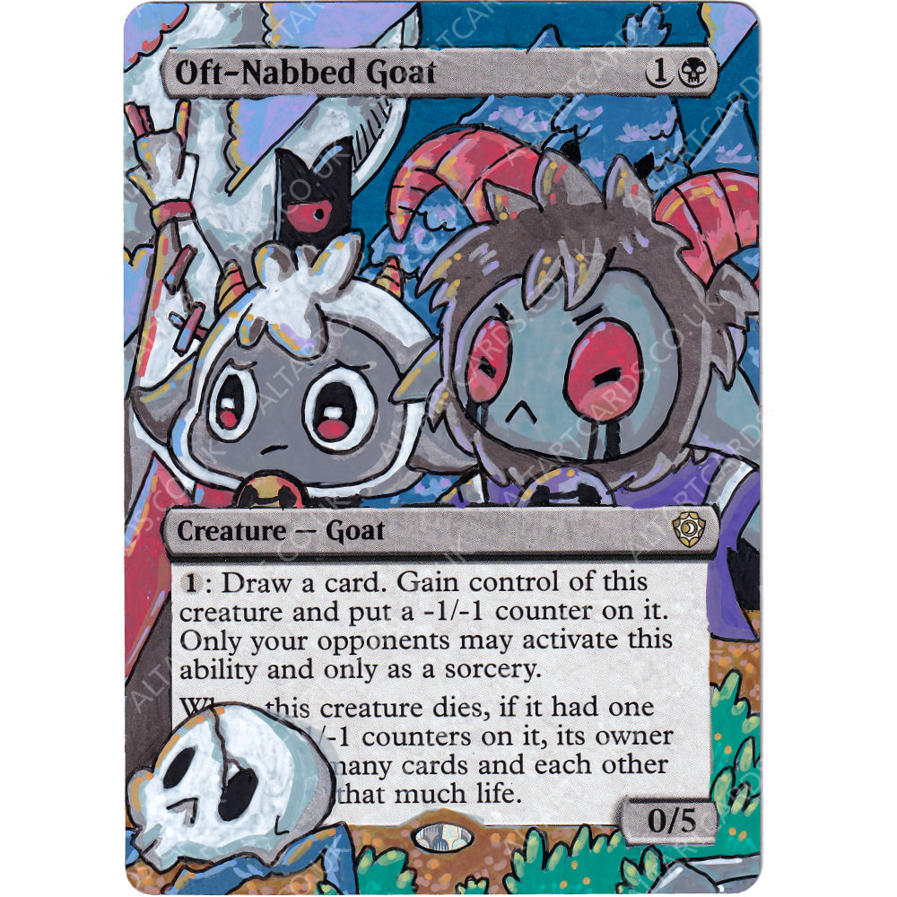 Altered Art - Oft-Nabbed Goat