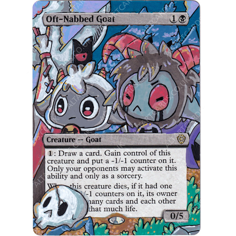 Altered Art - Oft-Nabbed Goat