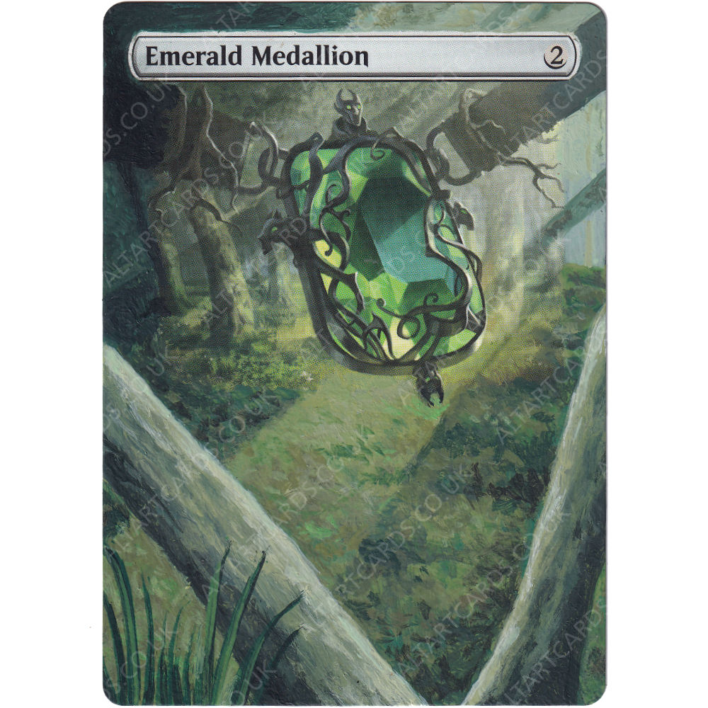 Altered Art - Emerald Medallion
