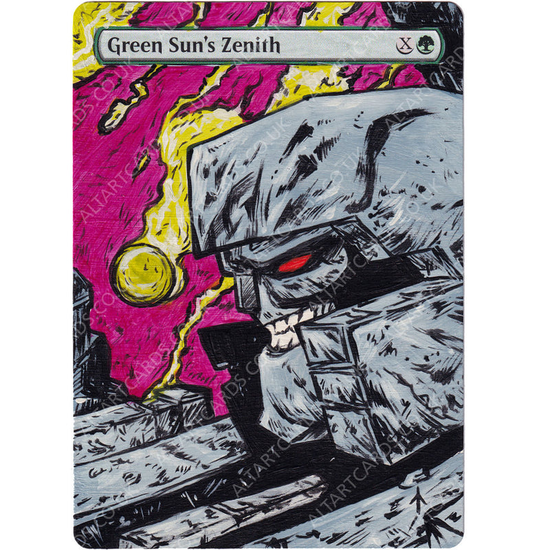 Altered Art - Green Sun's Zenith