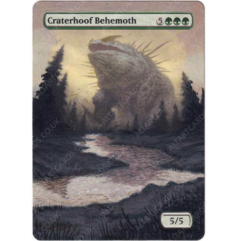 Altered Art - Craterhoof Behemoth