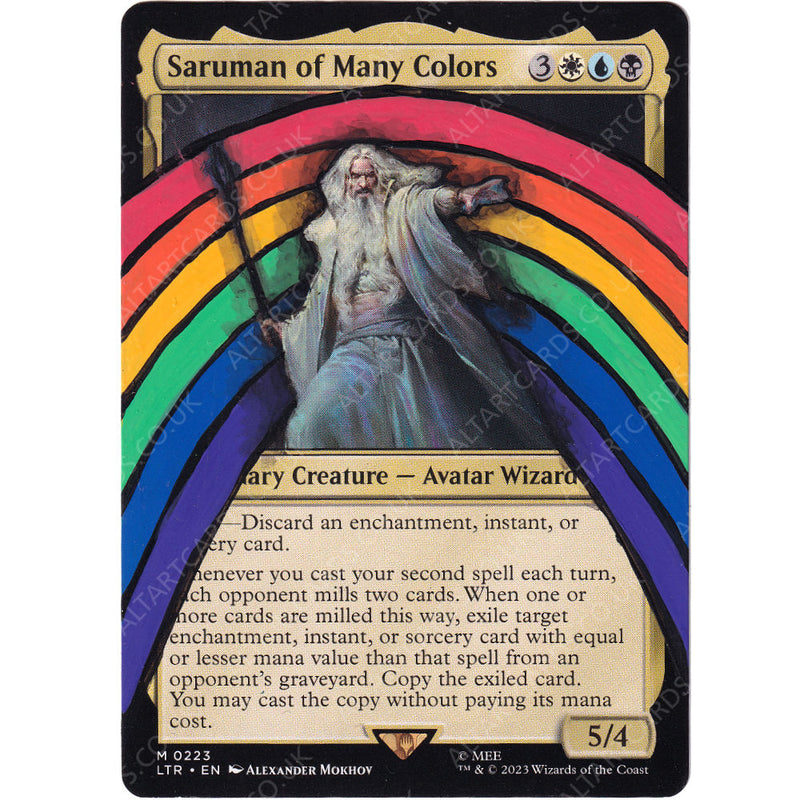 Altered Art - Saruman of Many Colors