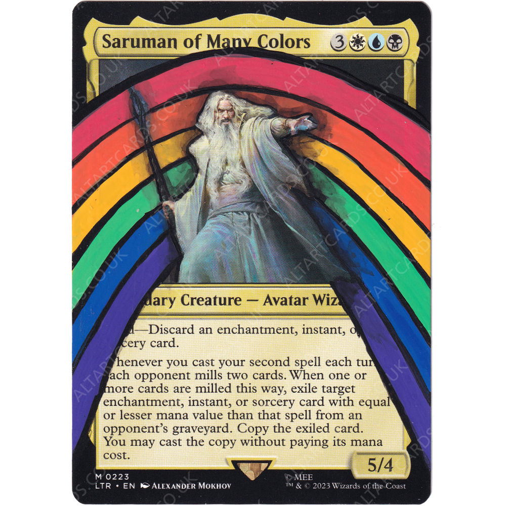 Altered Art - Saruman of Many Colors