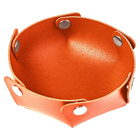 Small Folding Dice Tray - Orange