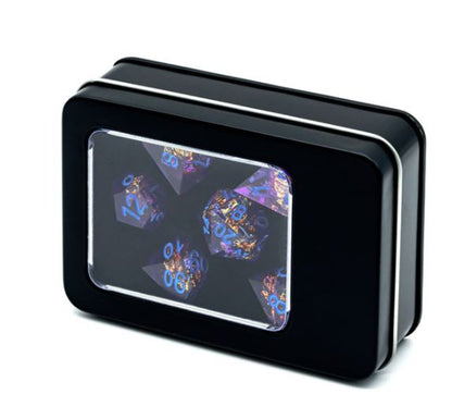 Dice Tin - Windowed Black
