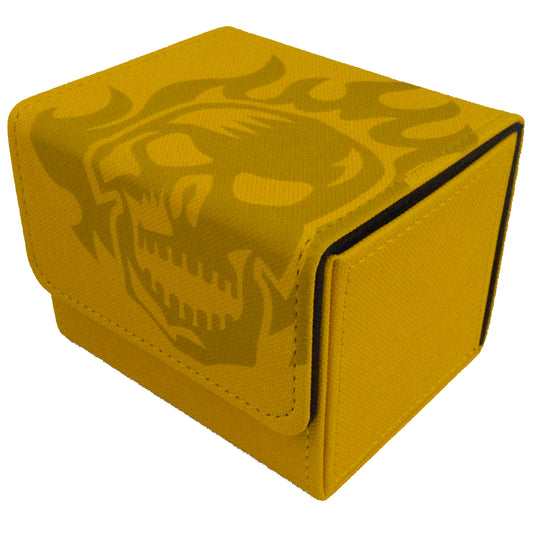 Art Deck Box - Flame Skull - Yellow