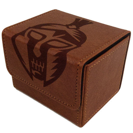 Art Deck Box - Spartan Skull - Leather Brown