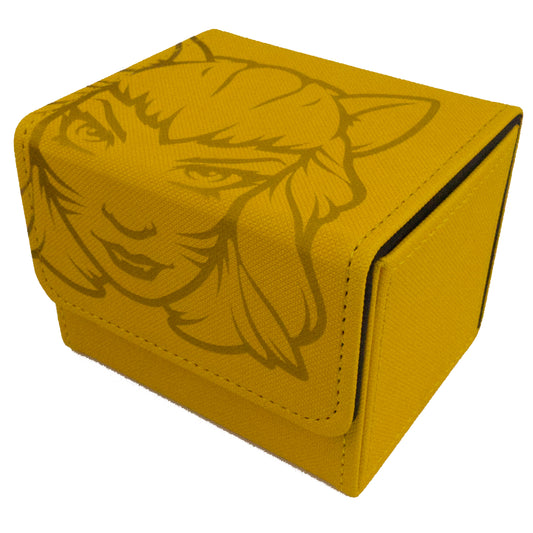 Art Deck Box - Pinup Feline - Yellow