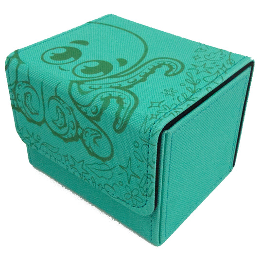 Art Deck Box - Cute Octopus Bordered - Aqua