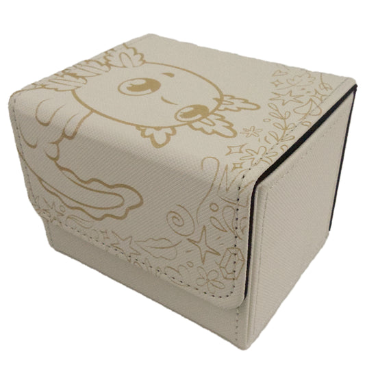 Art Deck Box - Cute Axolotl Bordered - White