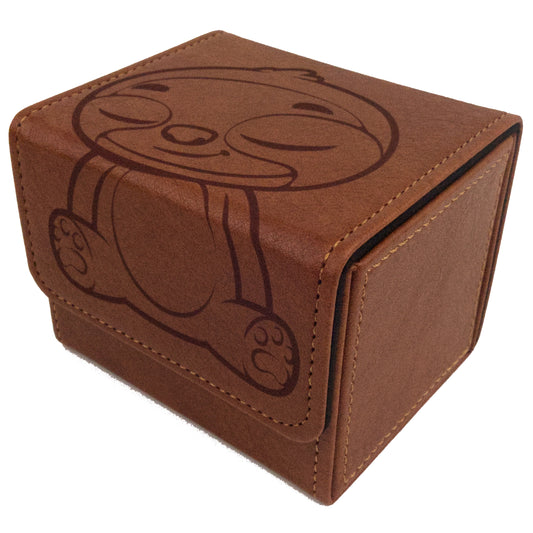 Art Deck Box - Cute Sloth - Leather Brown