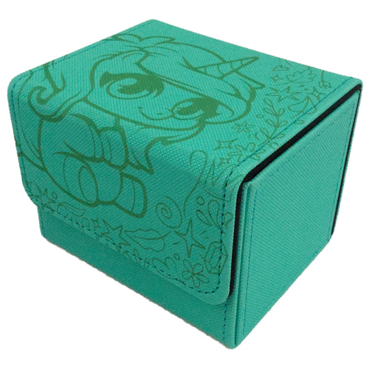 Art Deck Box - Cute Unicorn Bordered - Aqua