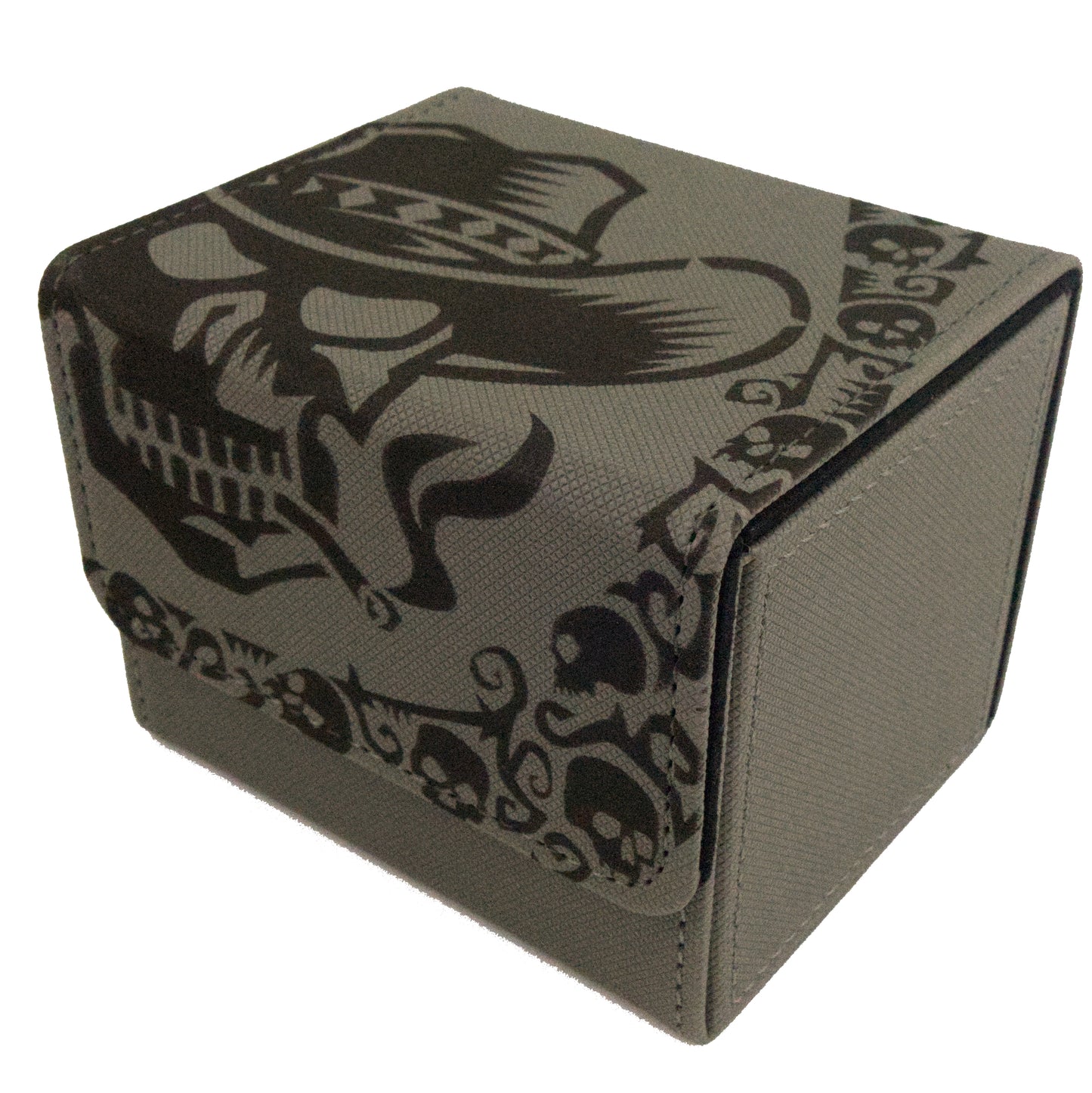 Art Deck Box - Cowboy Skull Bordered - Grey