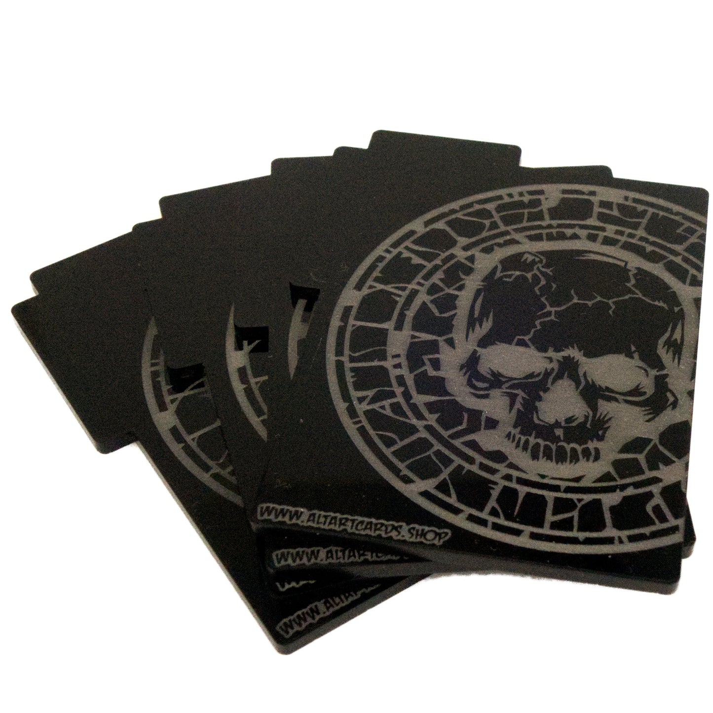 Acrylic Card Divider - Skull Mana - Black, x4