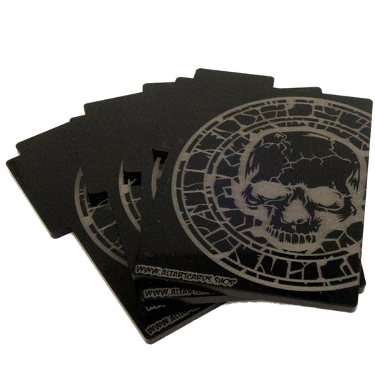 Acrylic Card Divider - Skull Mana - Black, x4