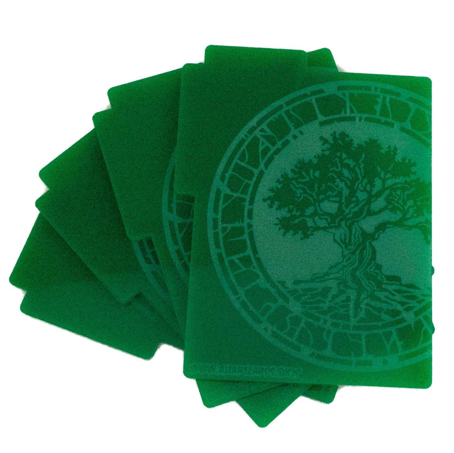 Acrylic Card Divider - Tree Mana - Green, x4