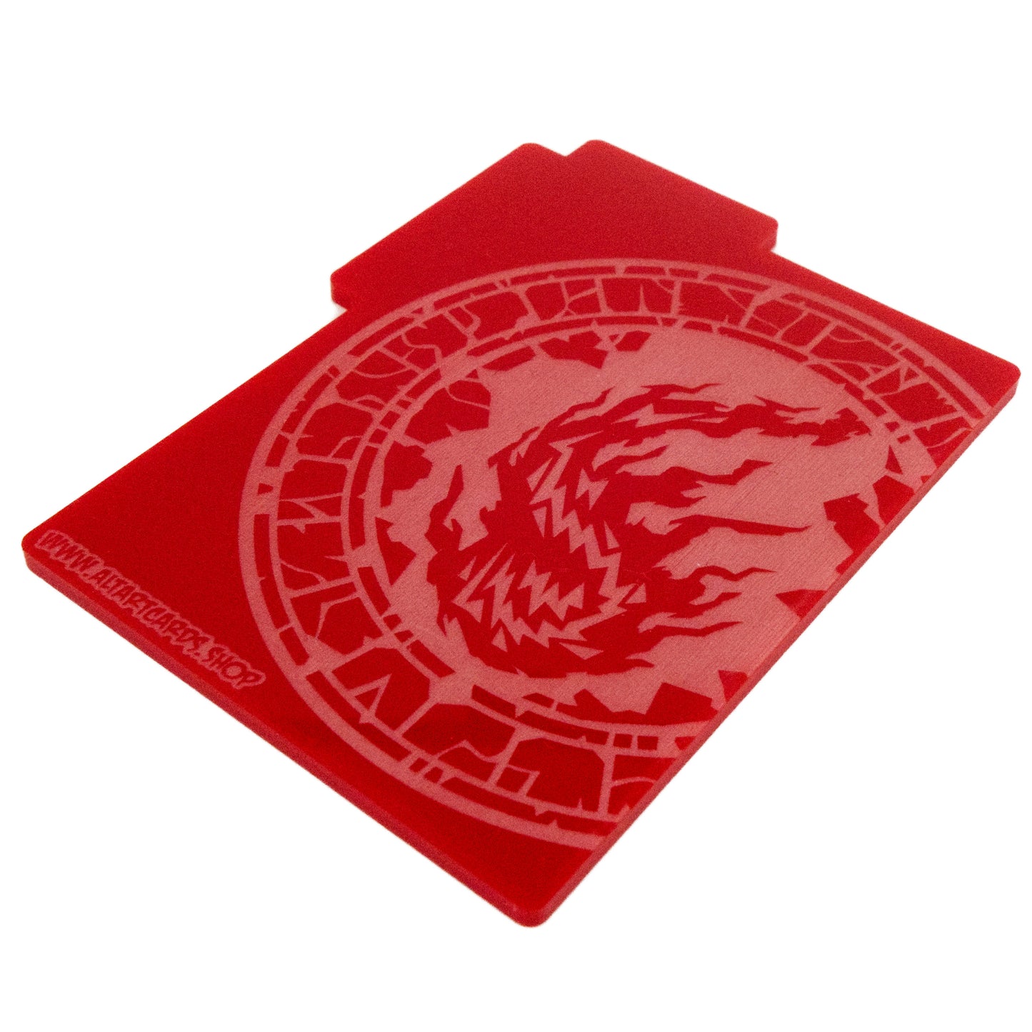 Acrylic Card Divider - Flame Mana - Red