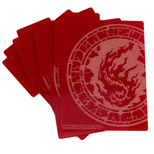 Acrylic Card Divider - Flame Mana - Red, x4