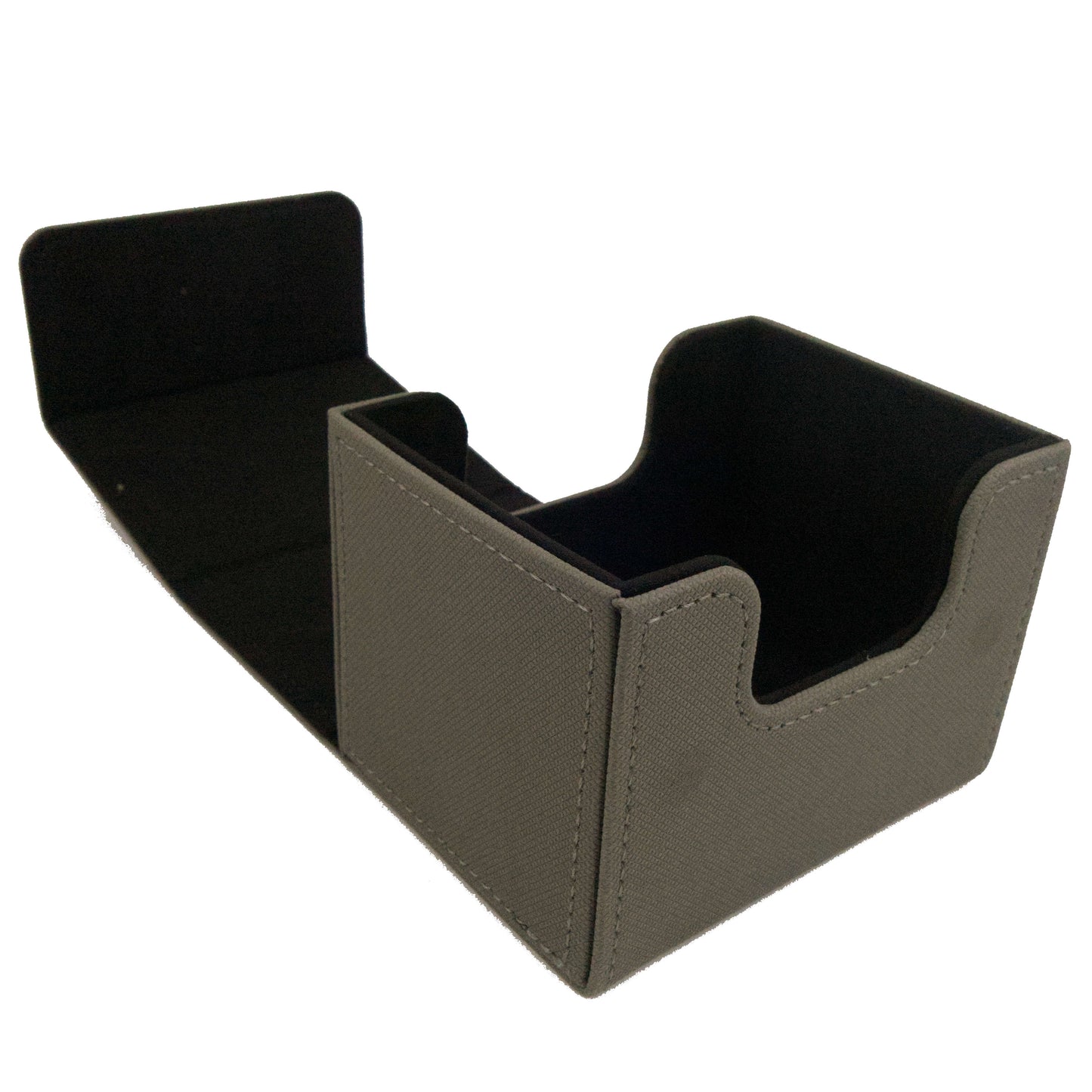 Deck Box - 100 Card Sideload - Grey (Black)