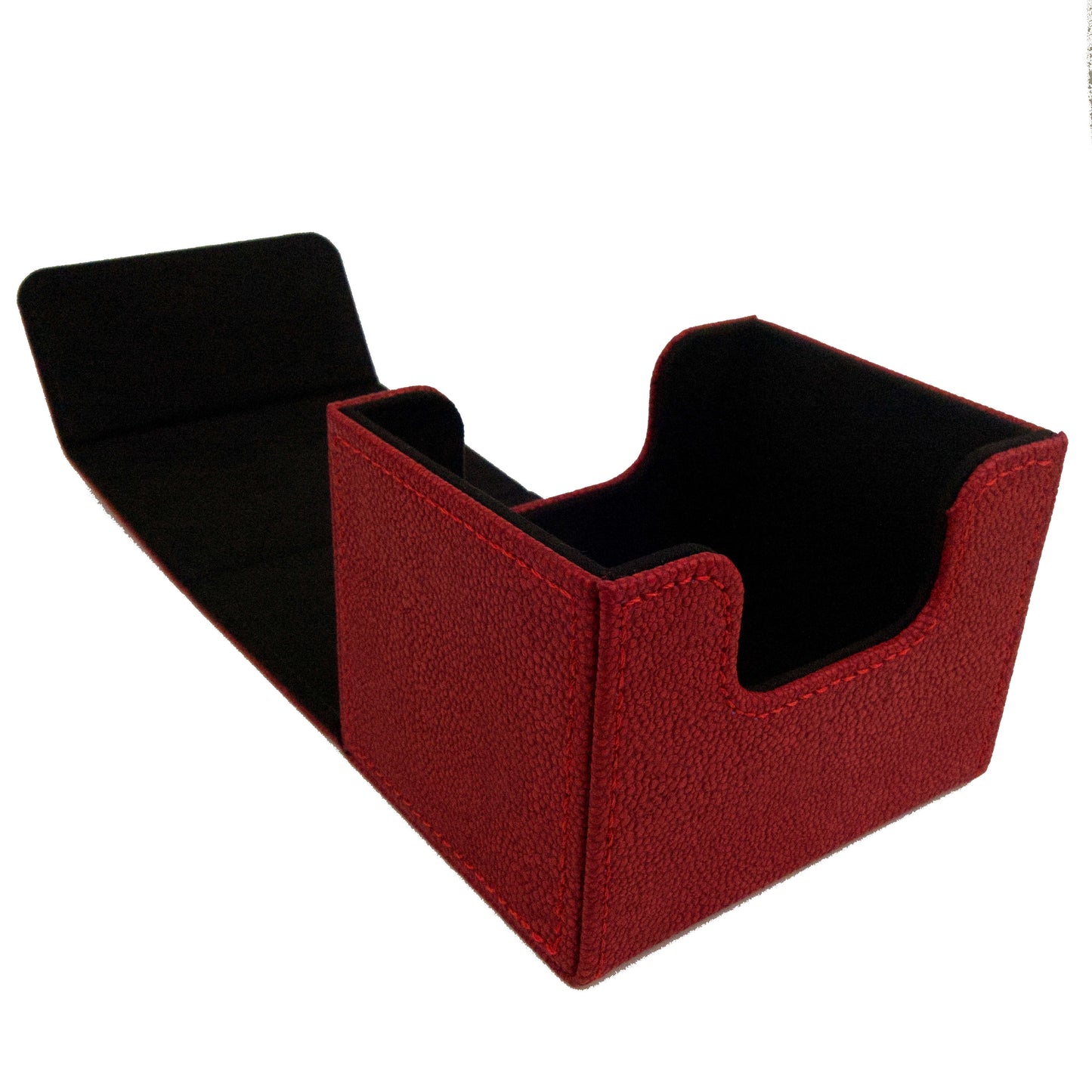 Deck Box - 100 Card Sideload - Scale Red (Black)