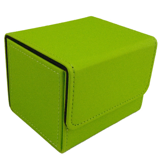 Deck Box - 100 Card Sideload - Smooth Lime (Black)