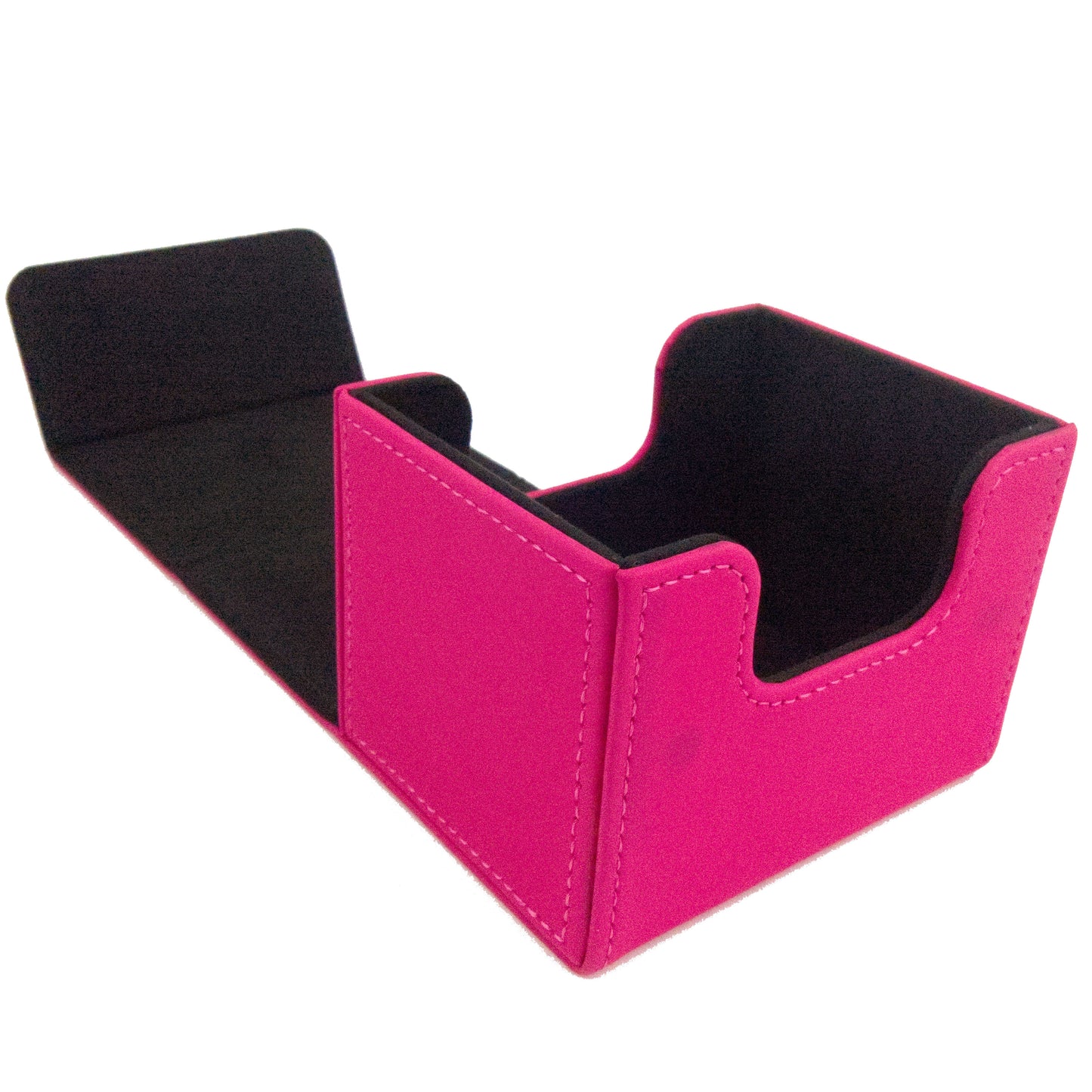 Deck Box - 100 Card Sideload - Smooth Magenta (Black)