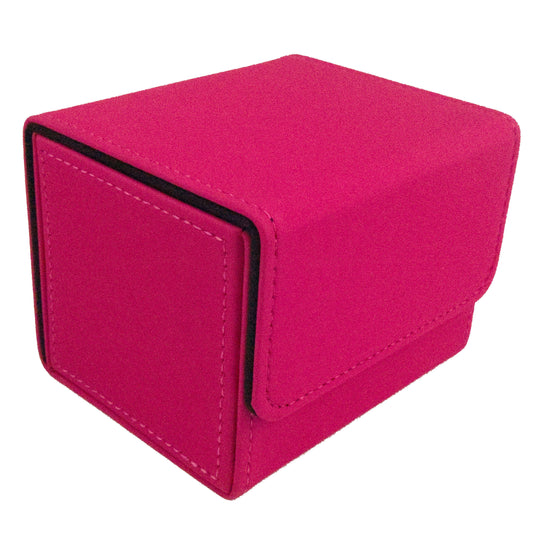 Deck Box - 100 Card Sideload - Smooth Magenta (Black)