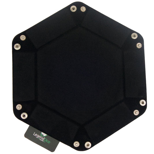 HEX Bonded Dice Tray - Black