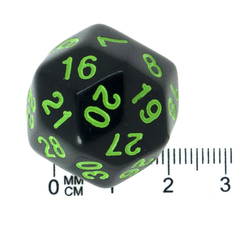 D30 - Spin Down - Black (Green)