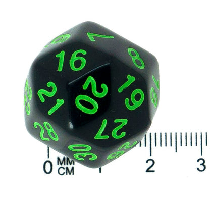 D30 - Spin Down - Black (Green)