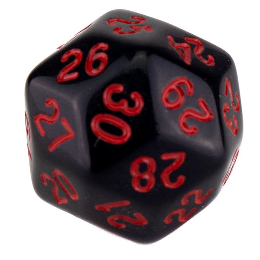D30 - Spin Down - Black (Red)