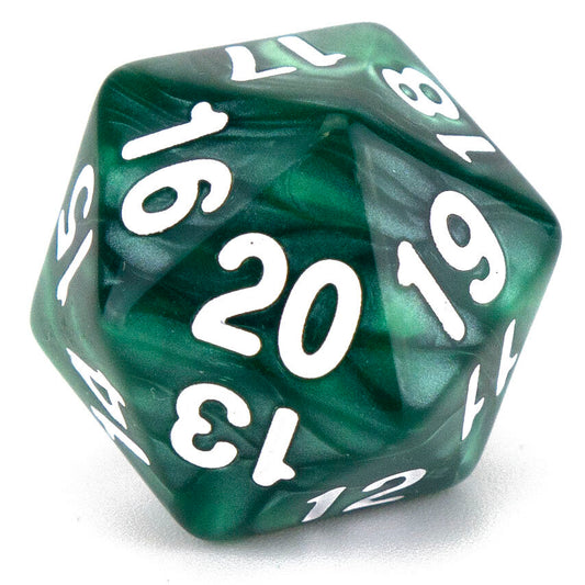 D20 - Spin Down - Pearl Green