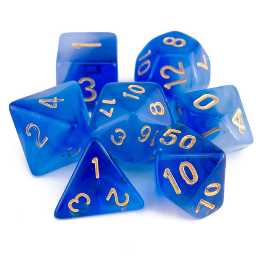 7 Dice Poly Set - Soapstone Blue