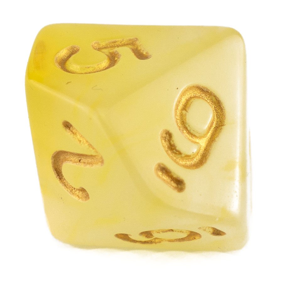 7 Dice Poly Set - Soapstone Yellow