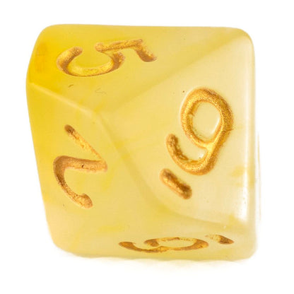 7 Dice Poly Set - Soapstone Yellow