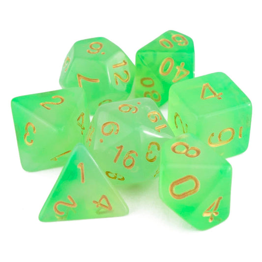7 Dice Poly Set - Soapstone Green
