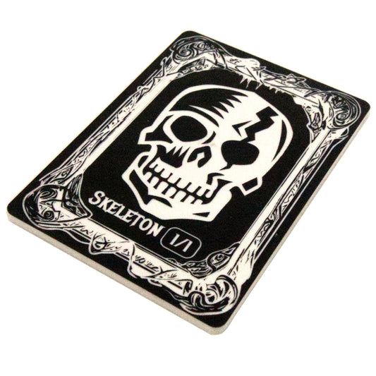Acrylic Token - Skeleton 1/1 - White (Black)