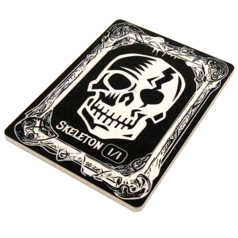 Acrylic Token - Skeleton 1/1 - White (Black)