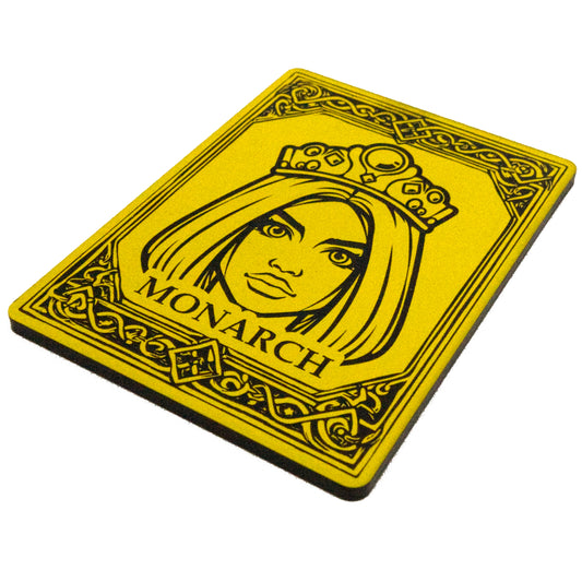 Acrylic Token - Monarch - Black (Yellow)