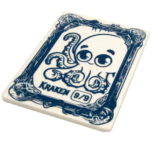 Acrylic Token - Kraken 9/9 - White (Blue)